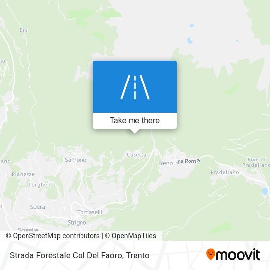 Strada Forestale Col Del Faoro map