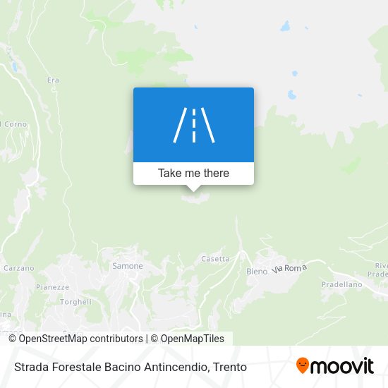 Strada Forestale Bacino Antincendio map