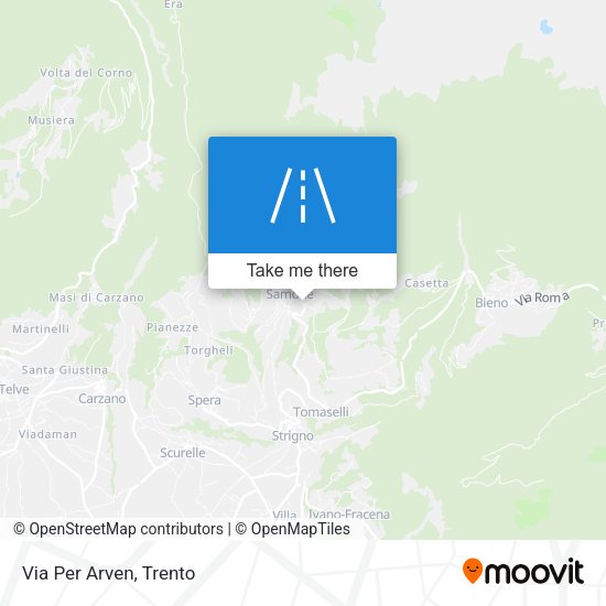 Via Per Arven map