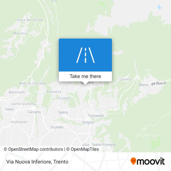 Via Nuova Inferiore map