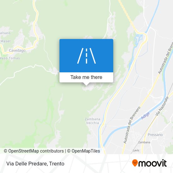 Via Delle Predare map