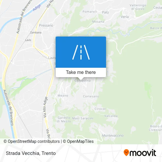 Strada Vecchia map