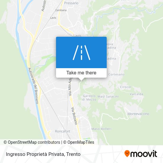 Ingresso Proprietà Privata map