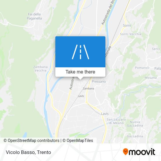 Vicolo Basso map