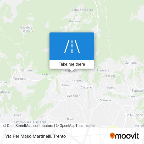 Via Per Maso Martinelli map