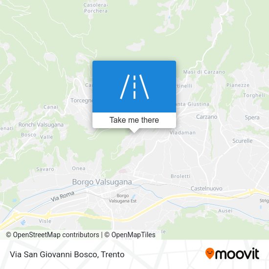 Via San Giovanni Bosco map