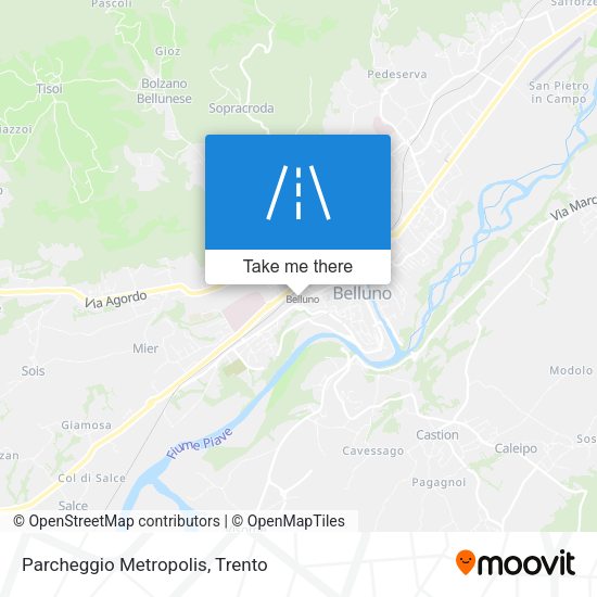 Parcheggio Metropolis map