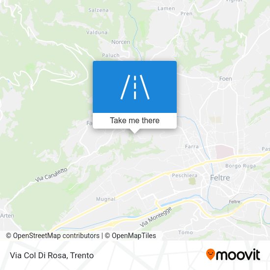 Via Col Di Rosa map