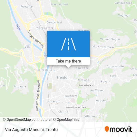 Via Augusto Mancini map