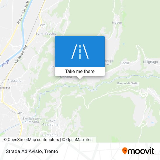 Strada Ad Avisio map