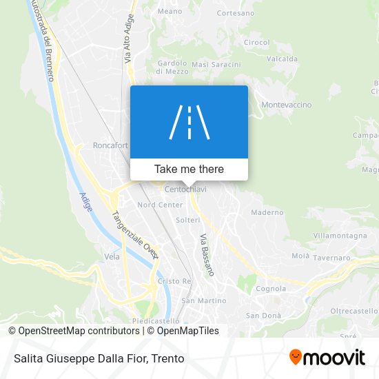 Salita Giuseppe Dalla Fior map