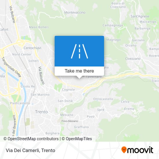 Via Dei Camerli map