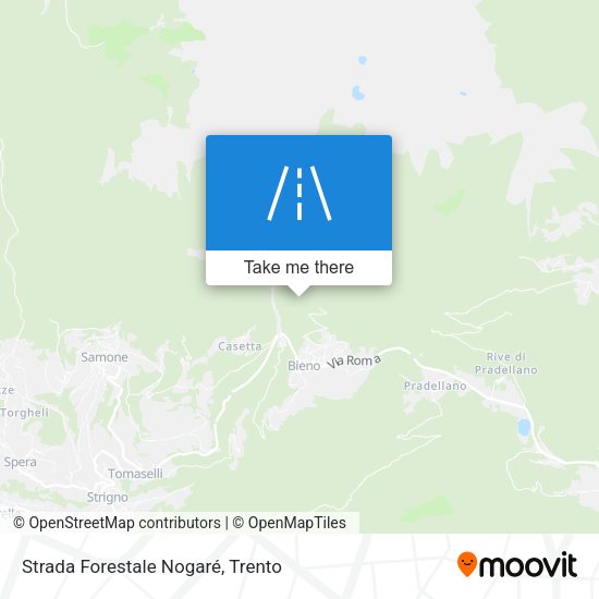 Strada Forestale Nogaré map