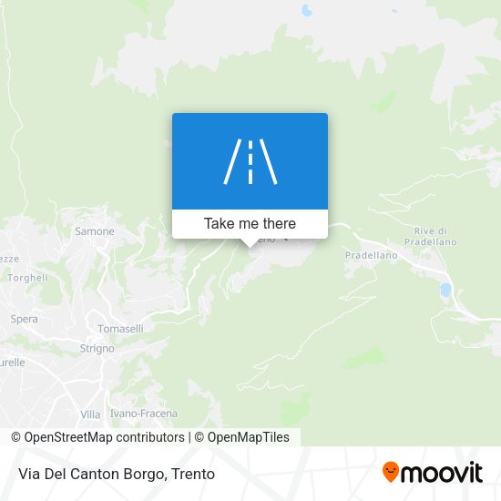 Via Del Canton Borgo map
