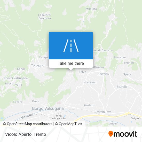 Vicolo Aperto map