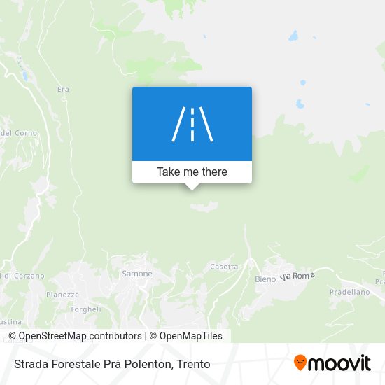 Strada Forestale Prà Polenton map