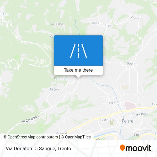 Via Donatori Di Sangue map