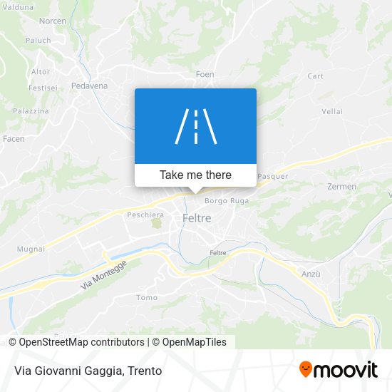 Via Giovanni Gaggia map