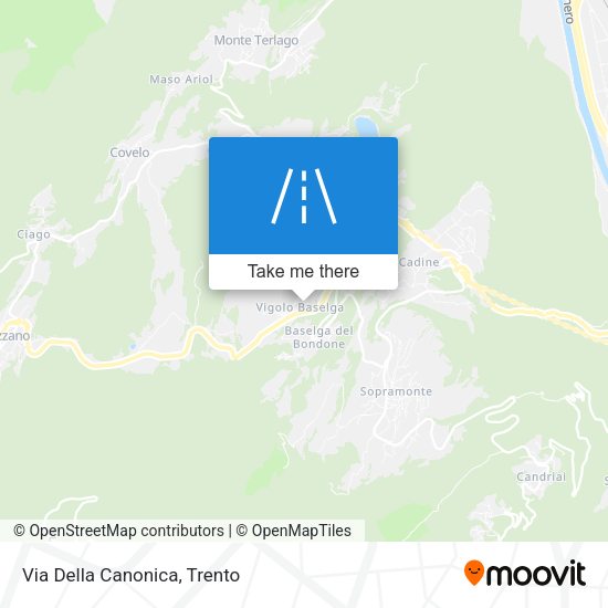 Via Della Canonica map