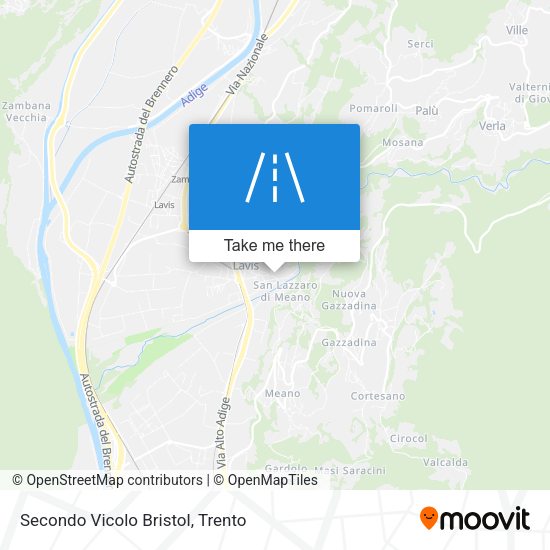 Secondo Vicolo Bristol map