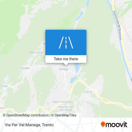Via Per Val Manega map