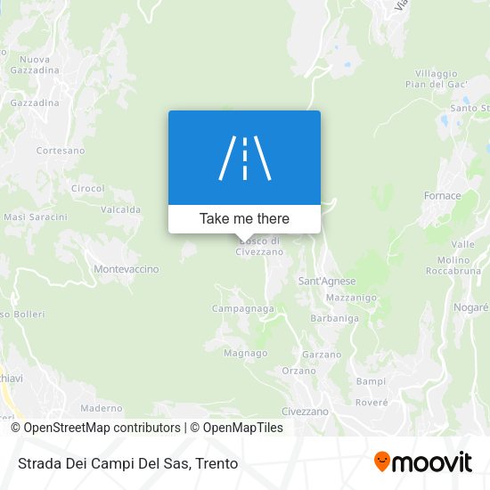Strada Dei Campi Del Sas map