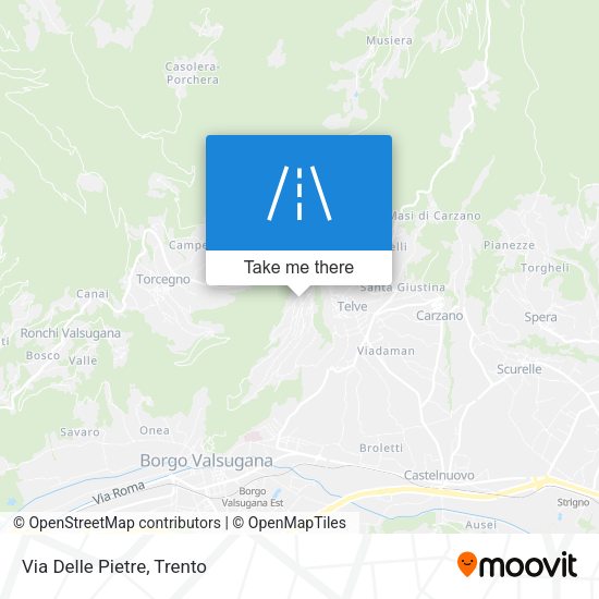 Via Delle Pietre map