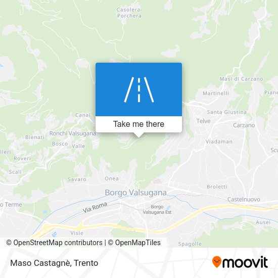 Maso Castagnè map