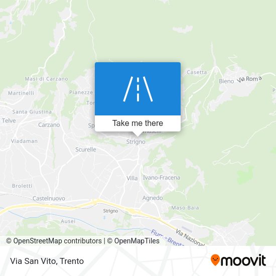 Via San Vito map