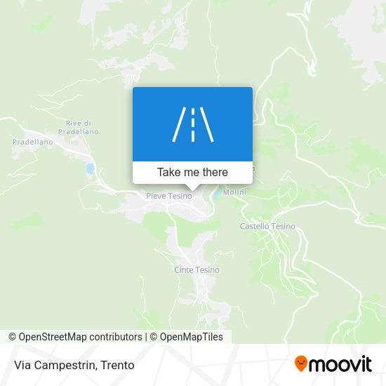 Via Campestrin map