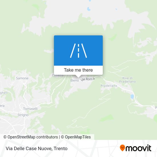 Via Delle Case Nuove map