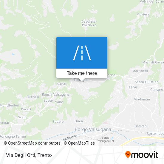 Via Degli Orti map