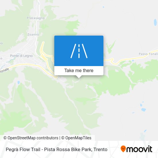 Pegrà Flow Trail - Pista Rossa Bike Park map