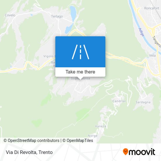 Via Di Revolta map