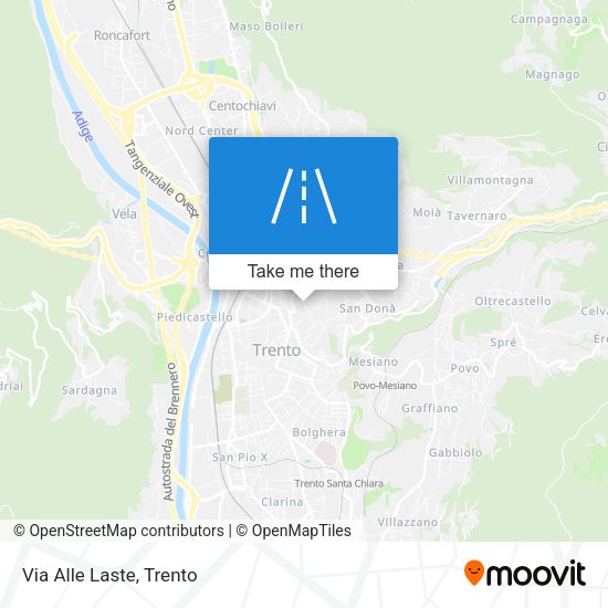 Via Alle Laste map