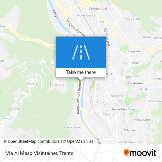 Via Al Maso Visintainer map