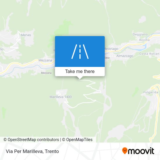Via Per Marilleva map