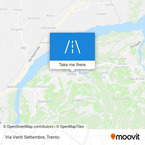 Via Venti Settembre map
