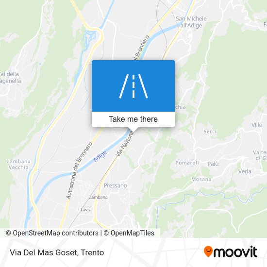 Via Del Mas Goset map