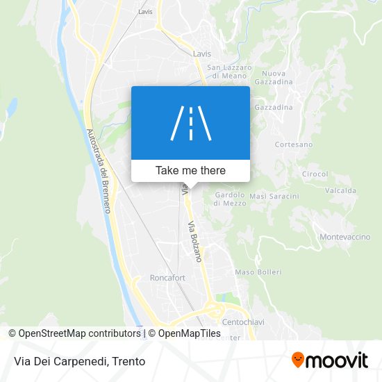 Via Dei Carpenedi map