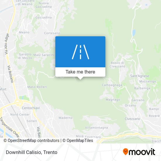 Downhill Calisio map