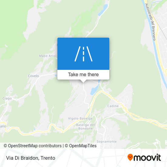 Via Di Braidon map