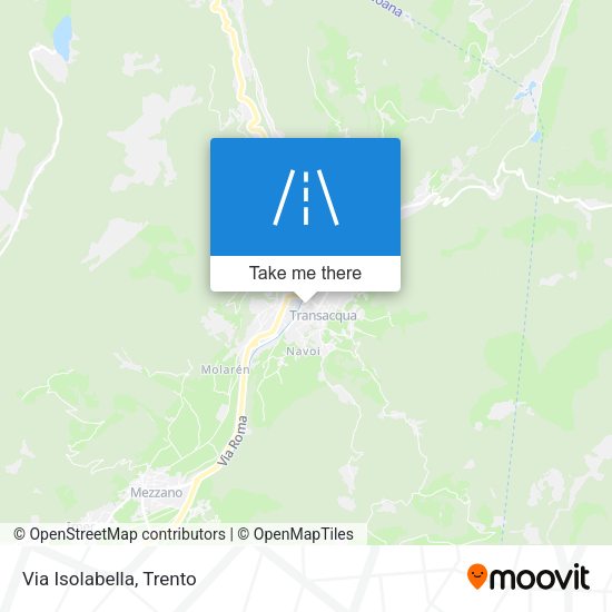 Via Isolabella map