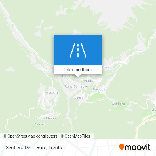 Sentiero Delle Rore map