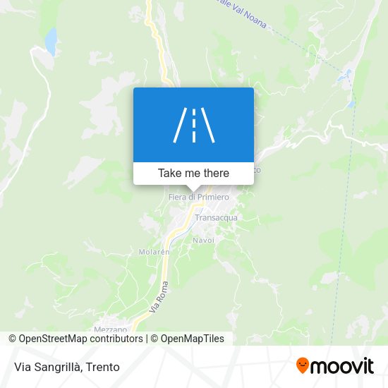 Via Sangrillà map