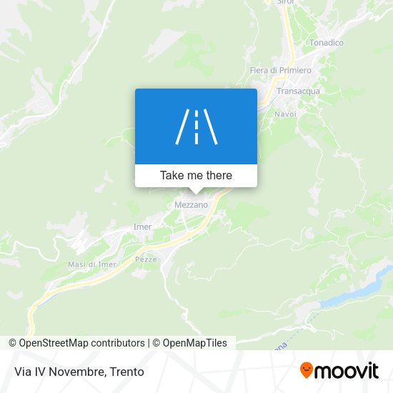 Via IV Novembre map