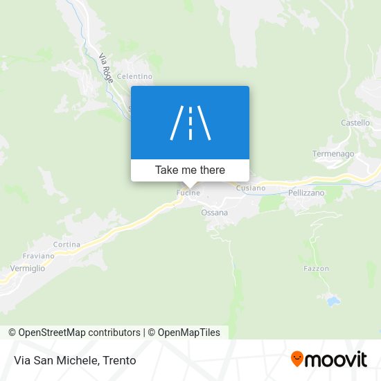 Via San Michele map