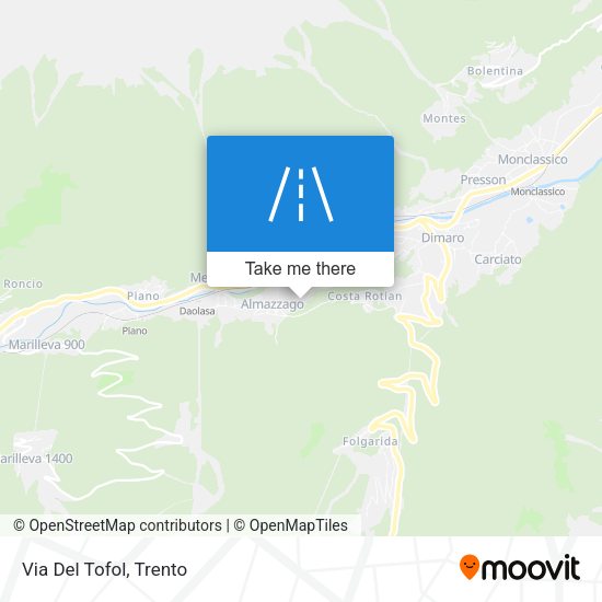 Via Del Tofol map