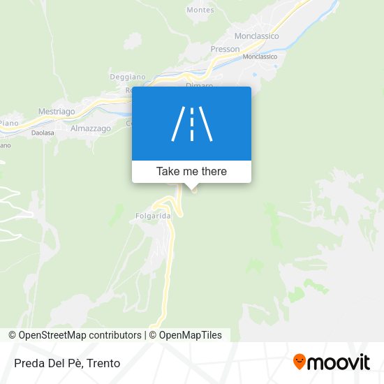 Preda Del Pè map