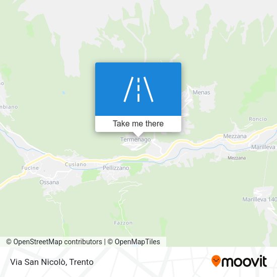 Via San Nicolò map